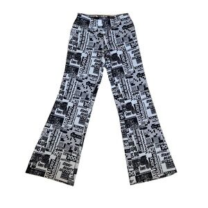 Urban Outfitters - Dalila Flare Newspaper Pants